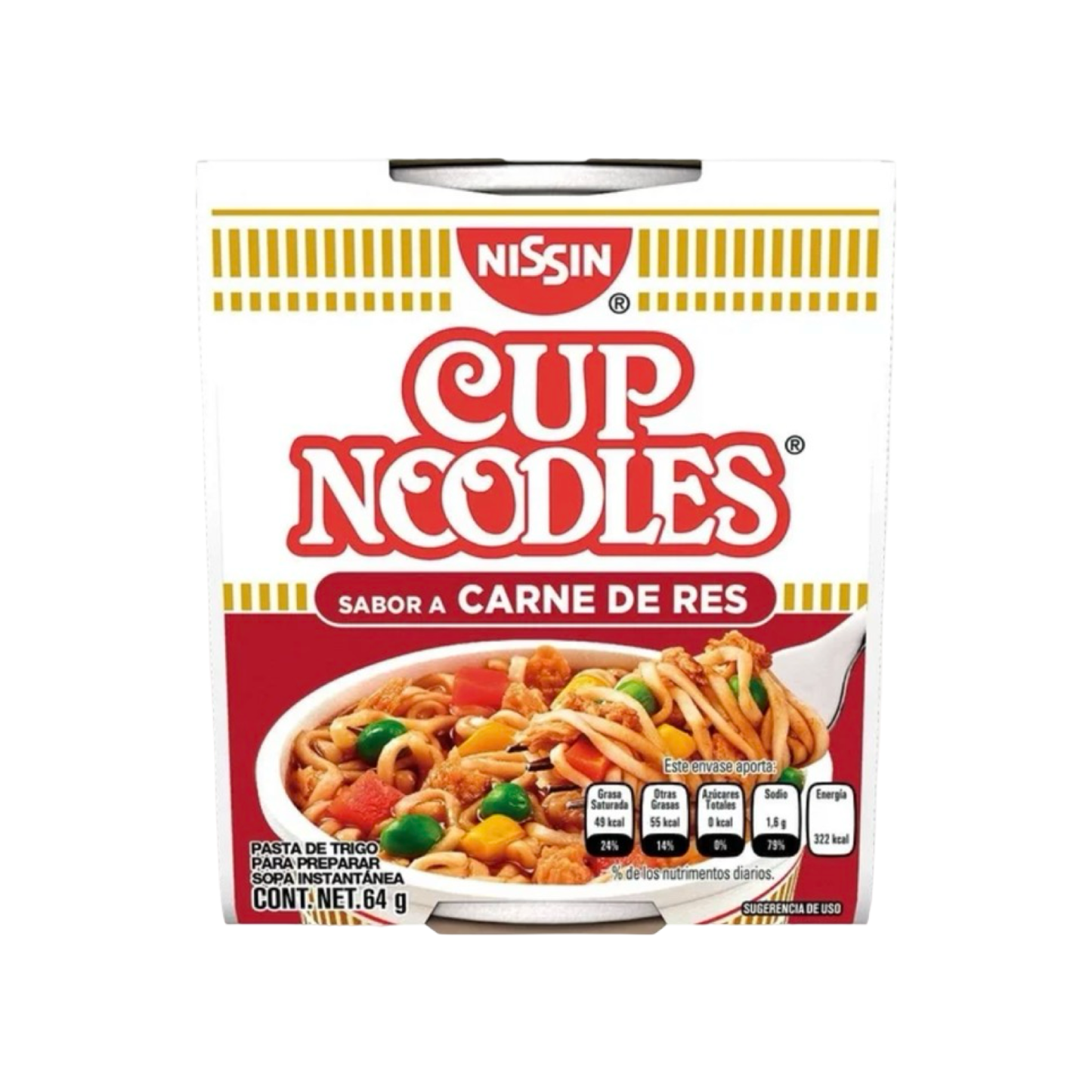 Cups Noodle Carne de Res (64g)