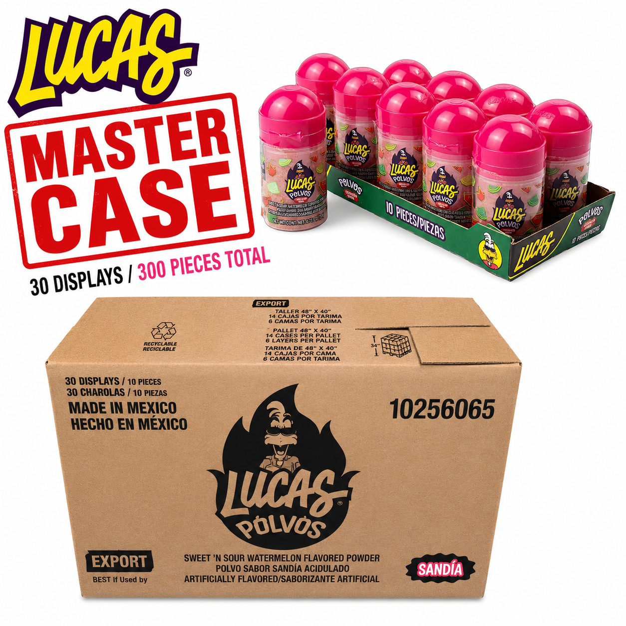 Lucas Baby Polvo Sandia Master Case (30x10pc)