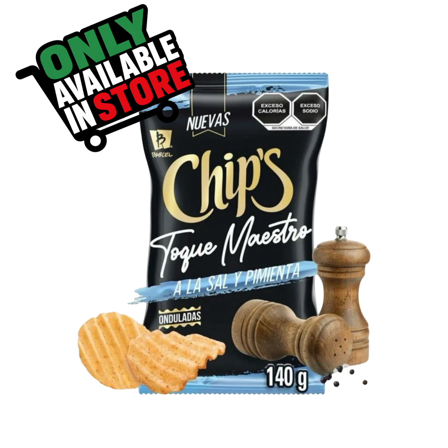 Chips Toque Maestro A La Sal y Pimienta (160g)