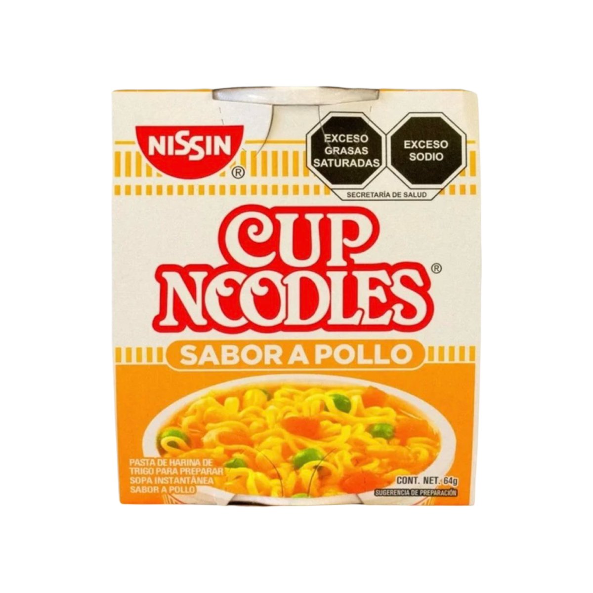 Cups Noodles Sabor a Pollo (64g)