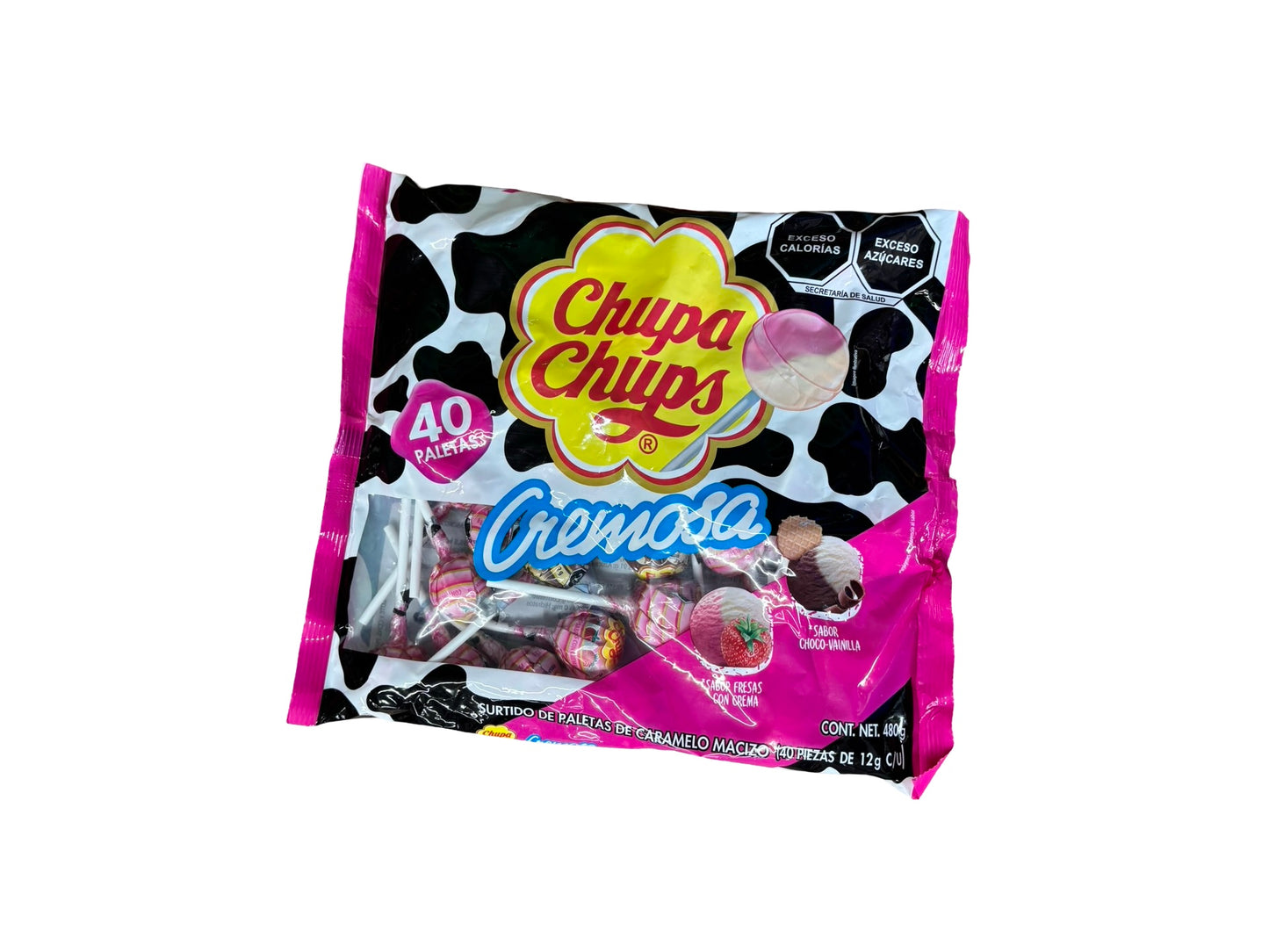 Chupa Chups Strawberry & Cream 40pc
