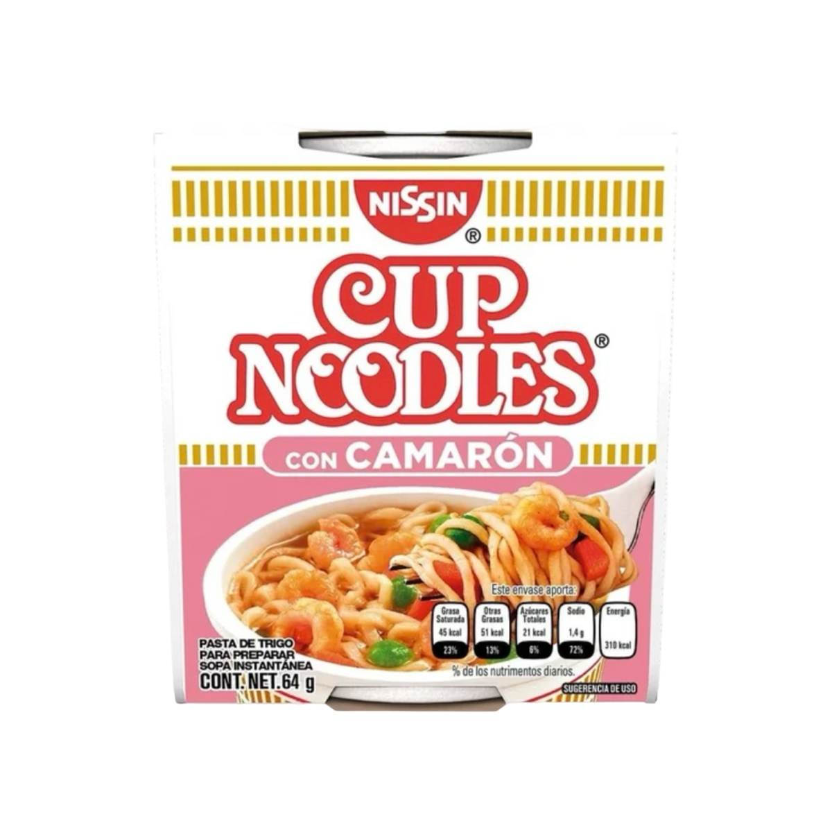 Cup Noodle con Camarón (64g)