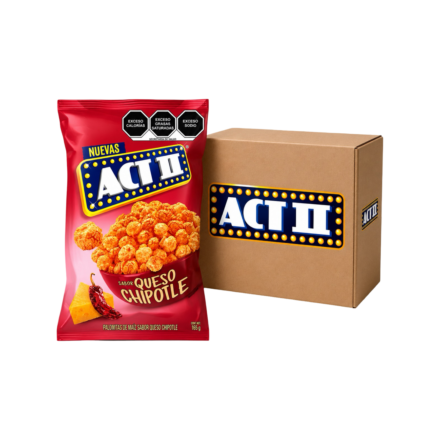 Act II Quexo Chipotle (165g) 12pc