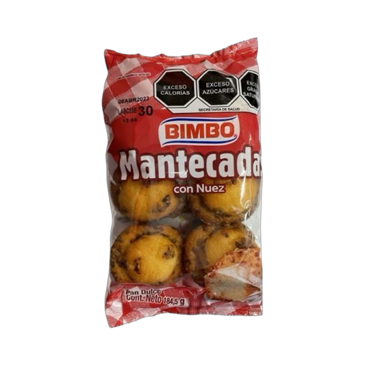 Bimbo Mantecada Con Nuez 6pc