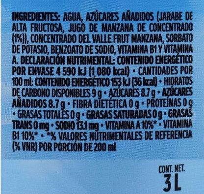 Del Valle Manzana (3L)