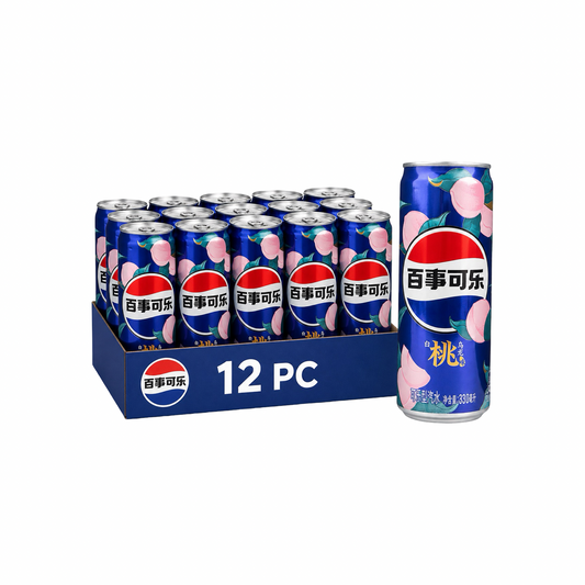 Pepsi White Peach (330ml) (Can) 12pc